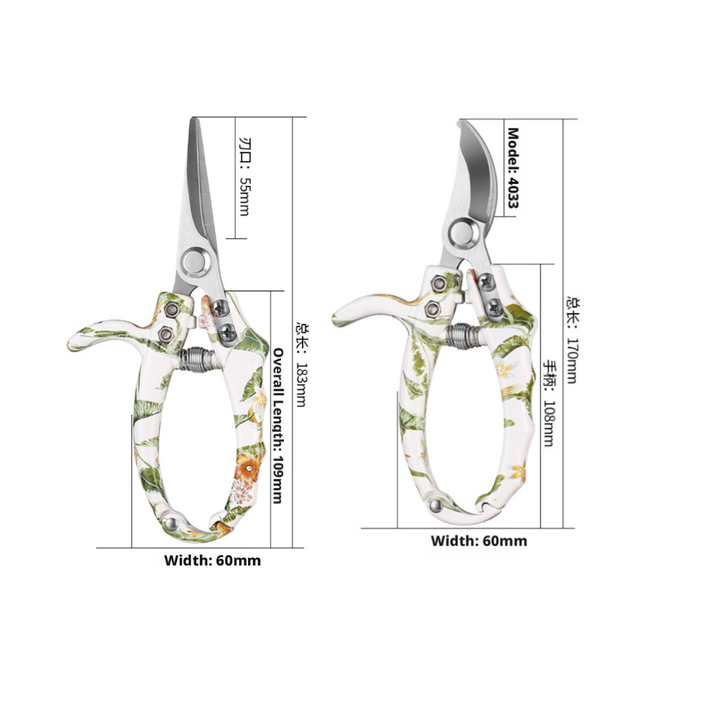Gardening Tools Pink - 3Cr13 roestvrij staal, tuinsnoeischaren, fruitplukscharen, bloemtakkenscharen,