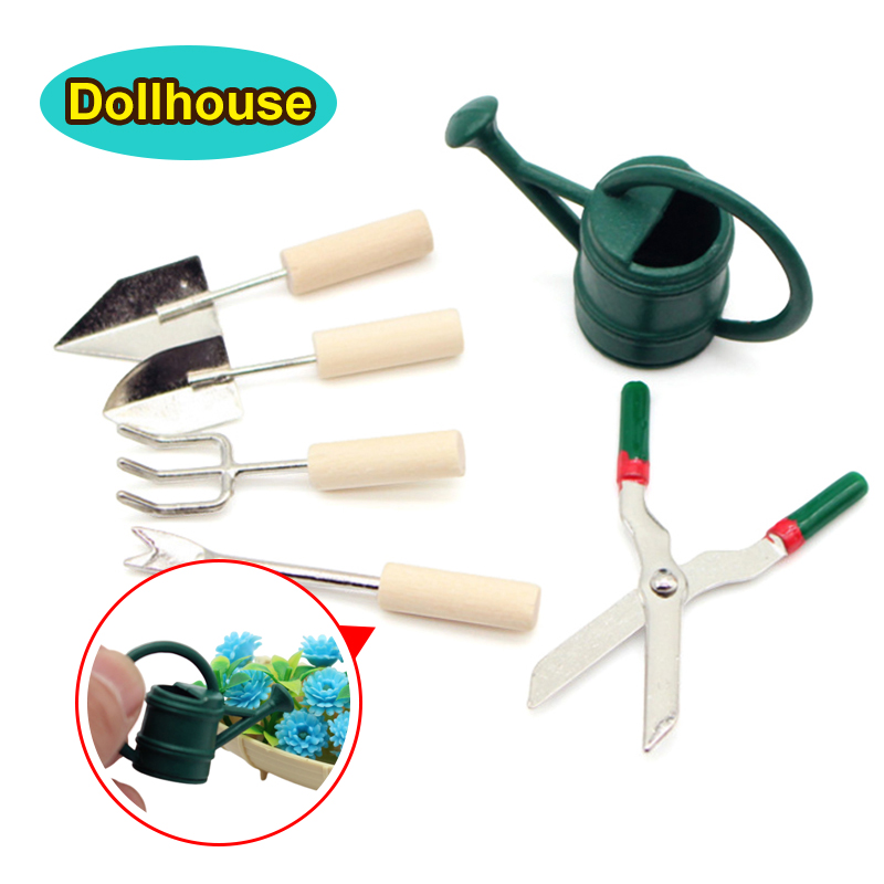 Gardening Tool - 1/12 Poppenhuis Simulatie Gieter Spade Schaar