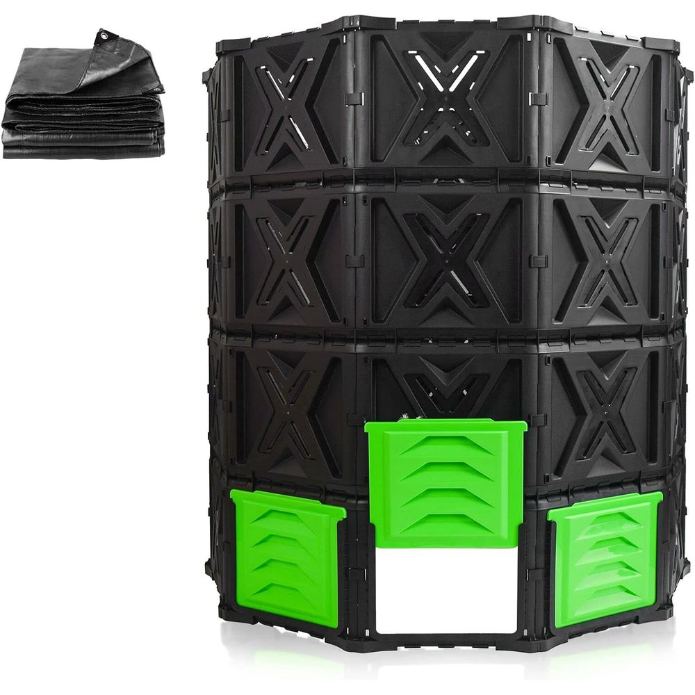 Compost Bin - XXL Grote Compostbak Buiten - 720L