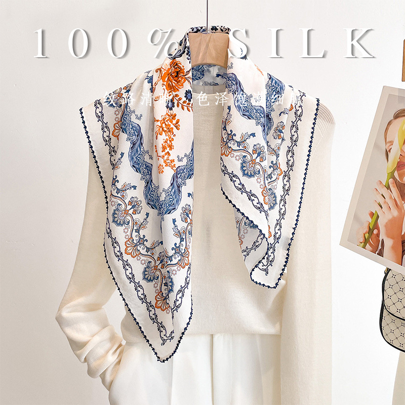 Outdoor Planting Bag - Luxe 100% moerbeizijde vierkante sjaal 70