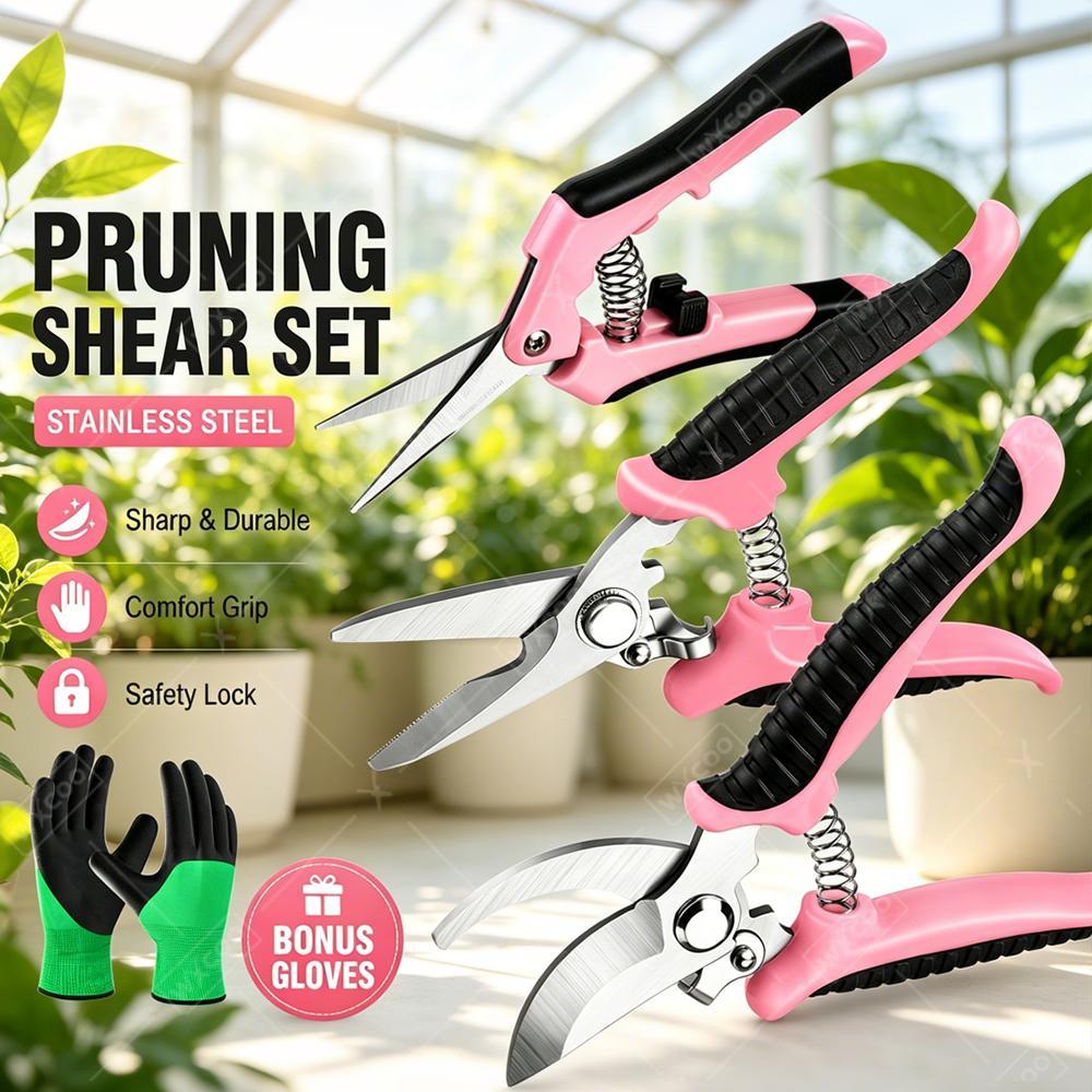 Gardening Tools Pink - Tuin Fruitpluk Schaar Snoeischaar Kleine Huishoudelijke