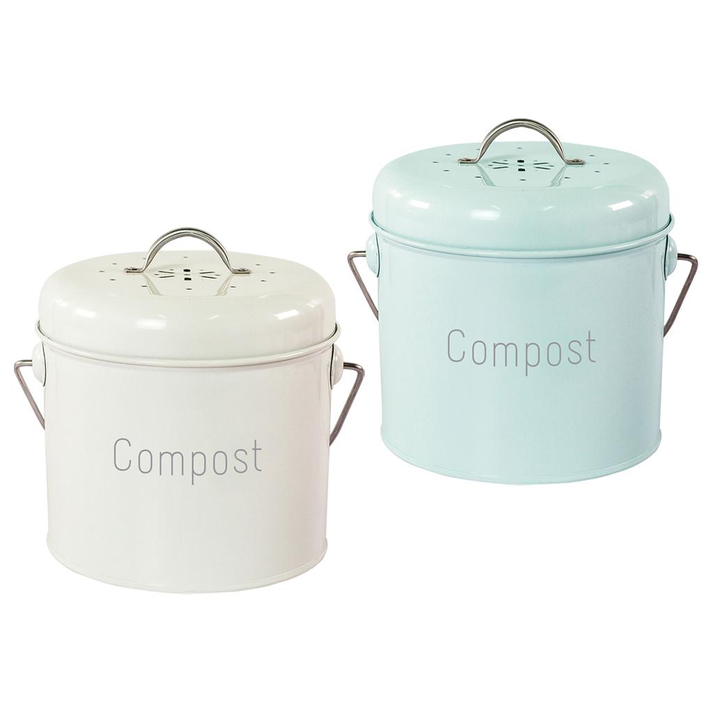 Compost Bin - 3-compostbak Aanrecht Binnencompostemmer Compost Caddy Bin