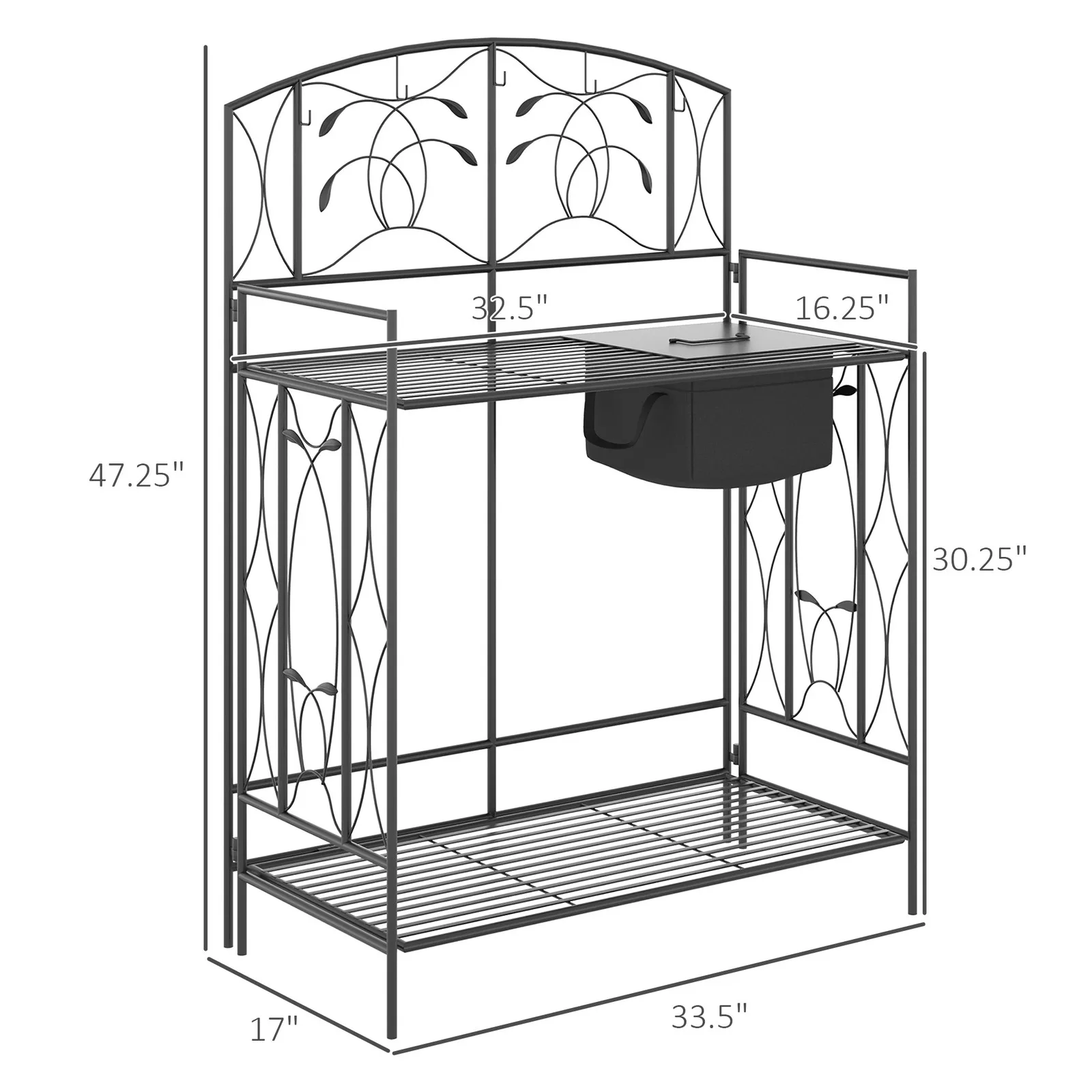 Metalen tuinplantentafel met t - Outdoor Planting Bag recensie en prijs