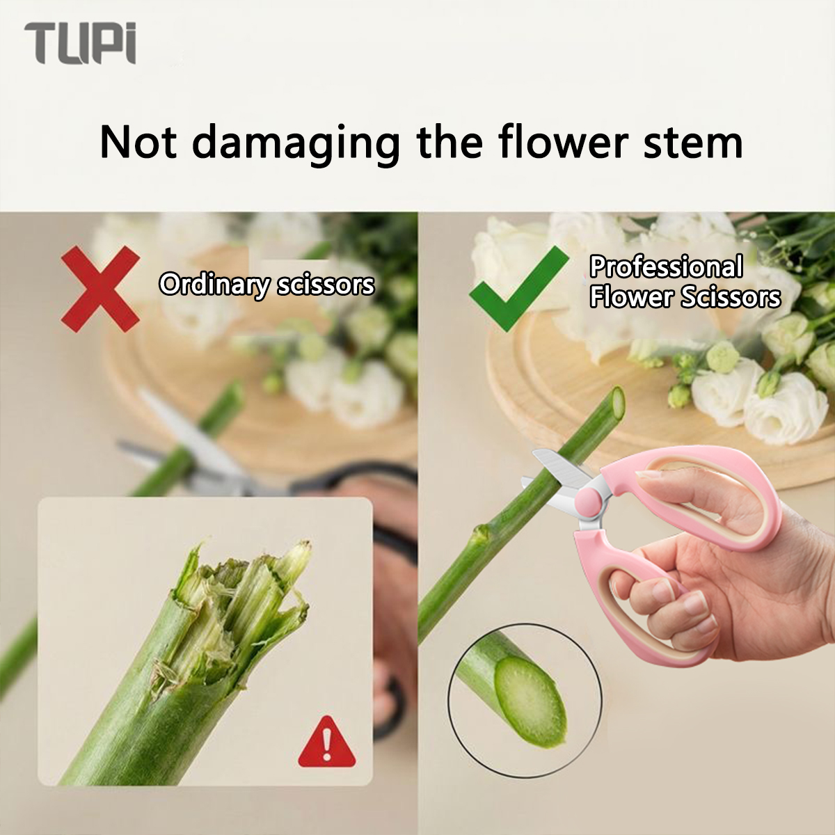 Bloemenschaar voor bloemarrang - Gardening Tools Pink recensie en prijs