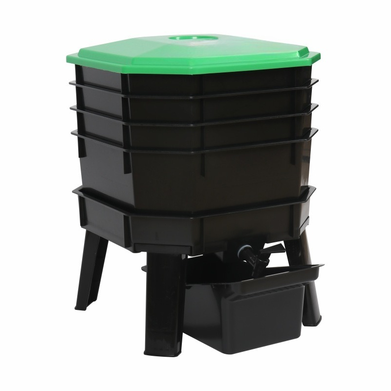 Wormcomposter voor keukenafval - Compost Bin recensie en prijs