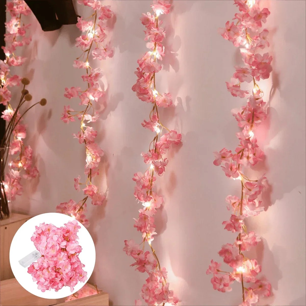 180CM Roze Kunstbloemen LED La - Gardening Tools Pink recensie en prijs