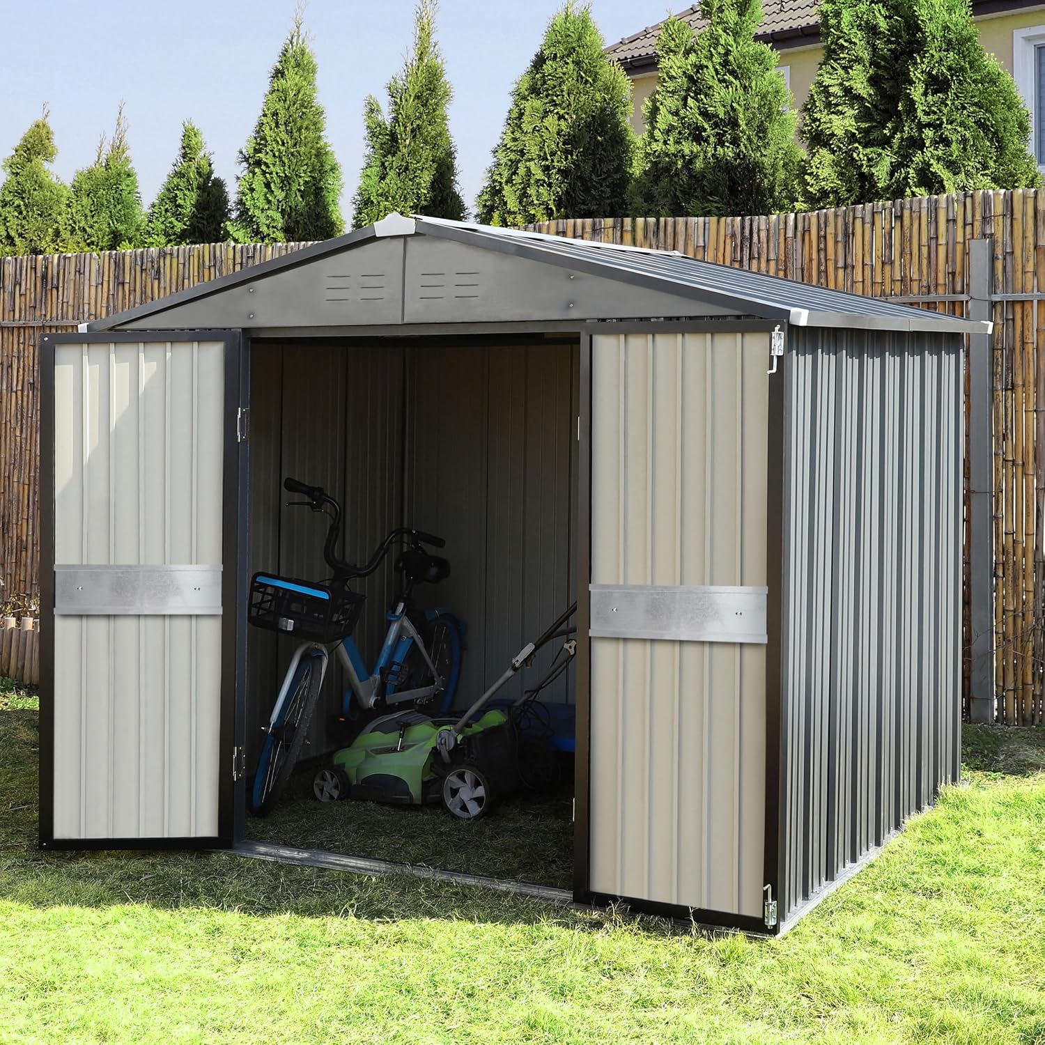 10' x 10' Buitenberging met du - Gardening Tool recensie en prijs
