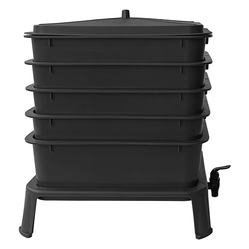 Robuuste 50L 5-lagen wormencom - Compost Bin recensie en prijs