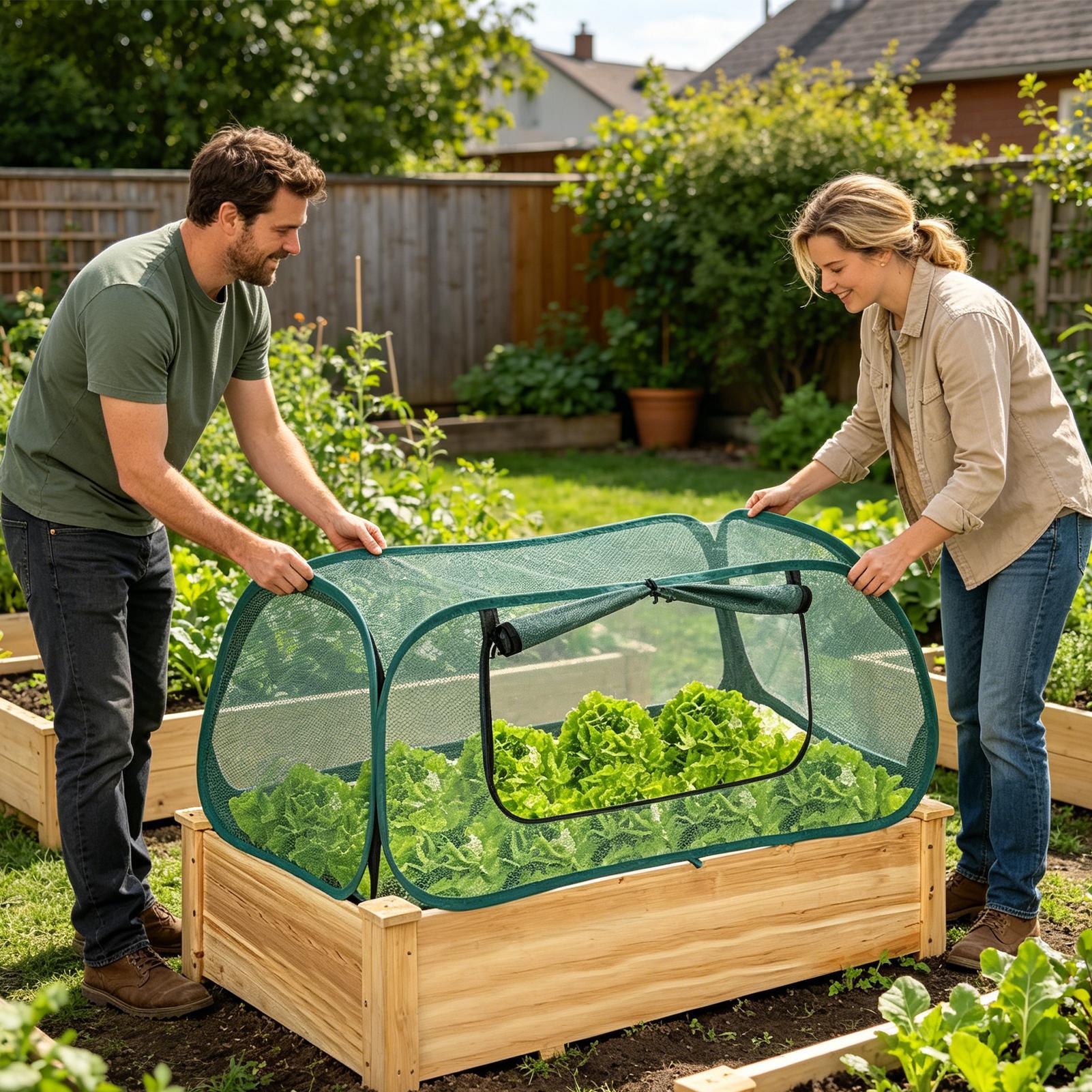 Pop-up tuinnet plantenafdekkin - Outdoor Planting Bag recensie en prijs
