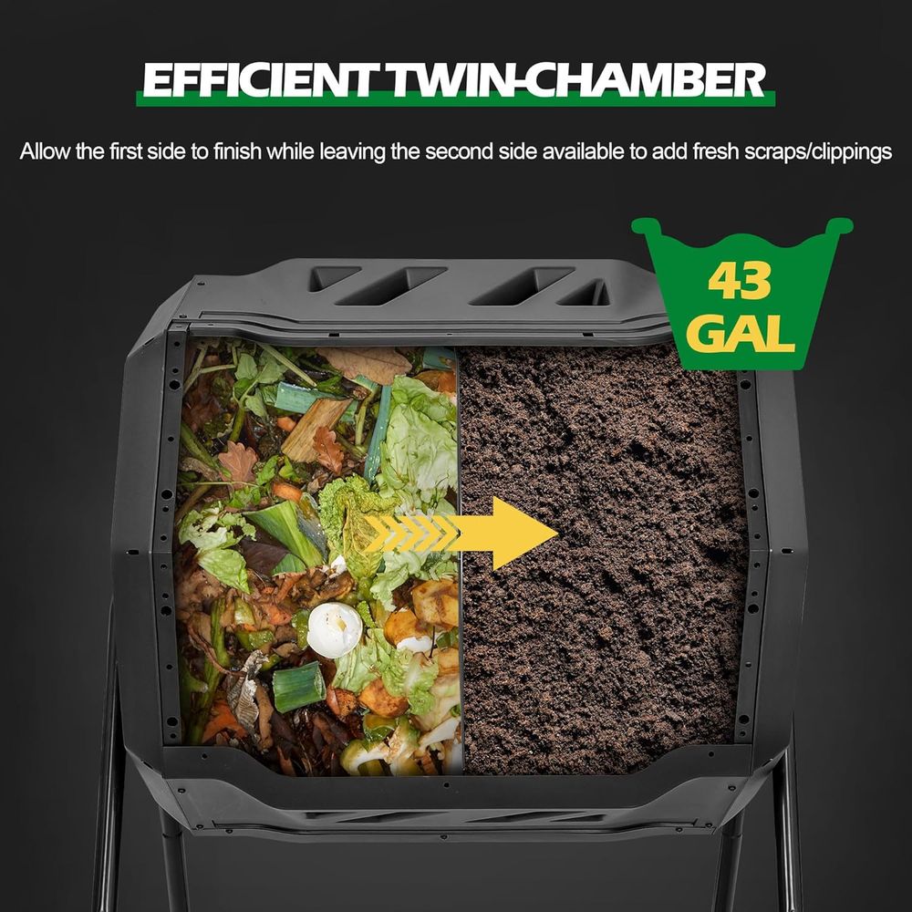43 Liter Compost Tumbler Bak D - Compost Bin recensie en prijs