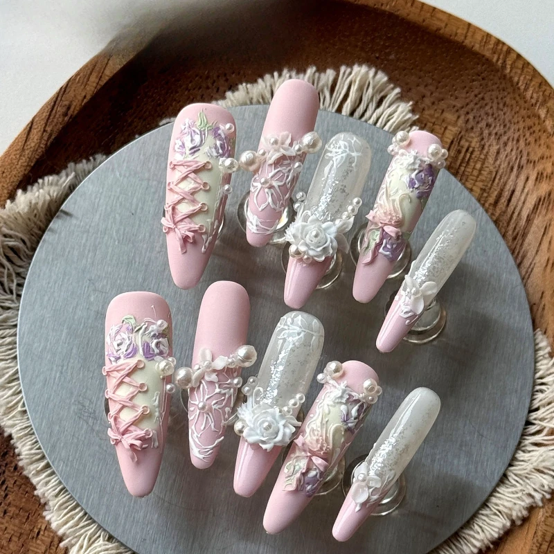 Nail Art met nagel driedimensi - Gardening Tools Pink recensie en prijs
