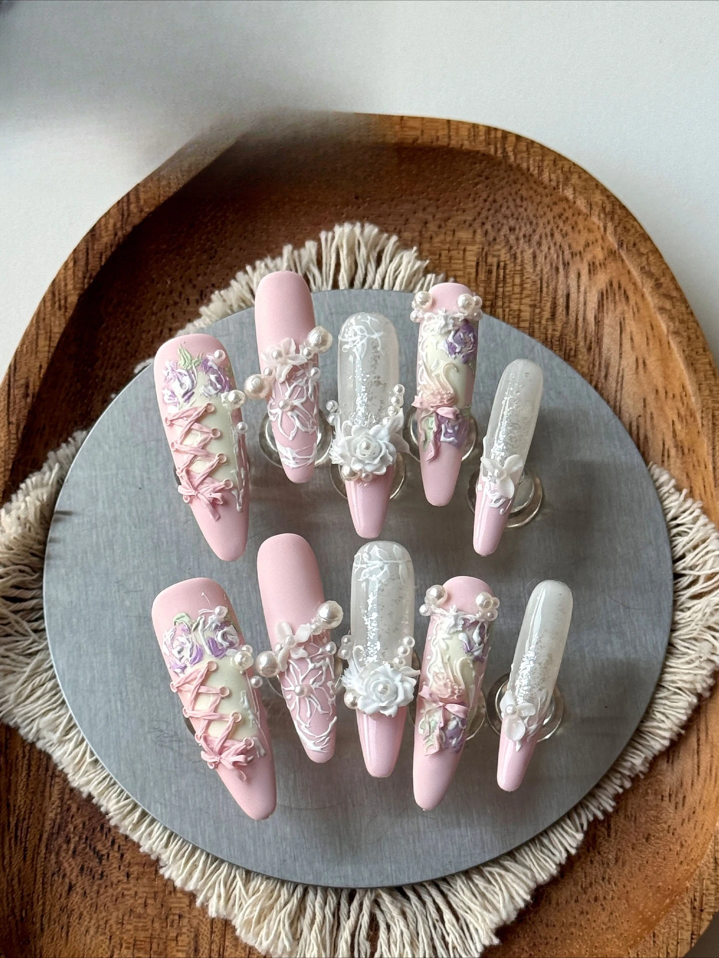 Nail Art met nagel driedimensi - Gardening Tools Pink recensie en prijs