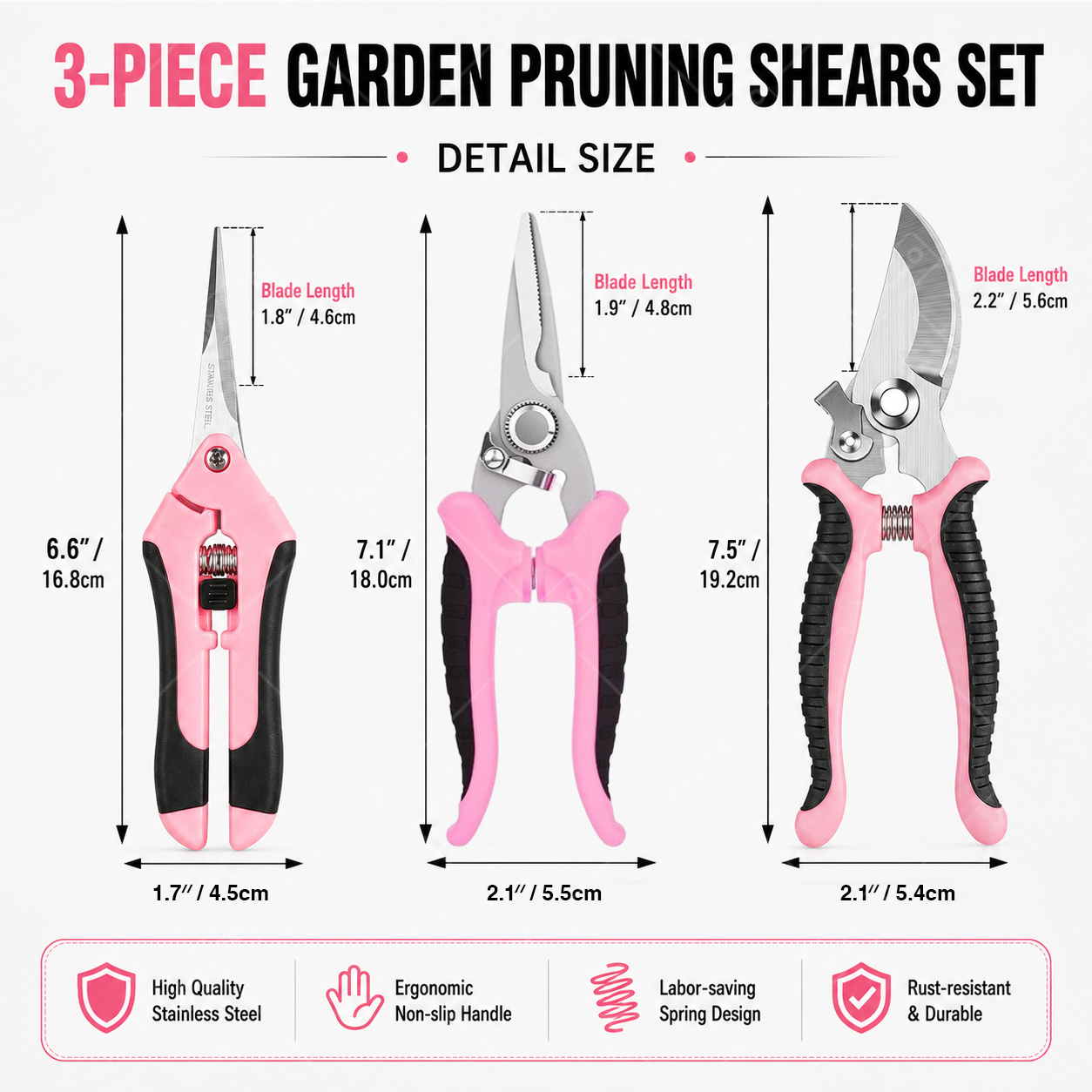 Tuin Fruitpluk Schaar Snoeisch - Gardening Tools Pink recensie en prijs