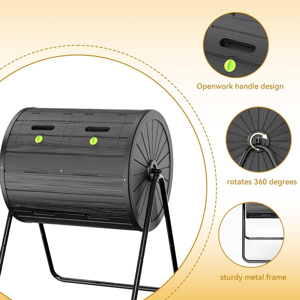 Buitencompostbak met dubbele c - Compost Bin recensie en prijs