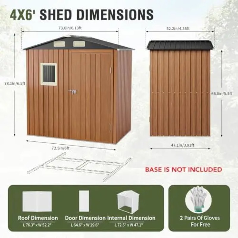 Buitenberging 6x4 ft, afsluitb - Gardening Tool recensie en prijs